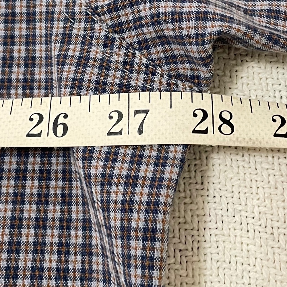 Carhartt Blue Orange Plaid Button Down Long Sleeve Shirt EUC XXL 100% Cotton men - Picture 6 of 11